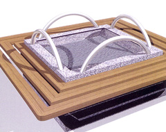 Banco granito con fuente